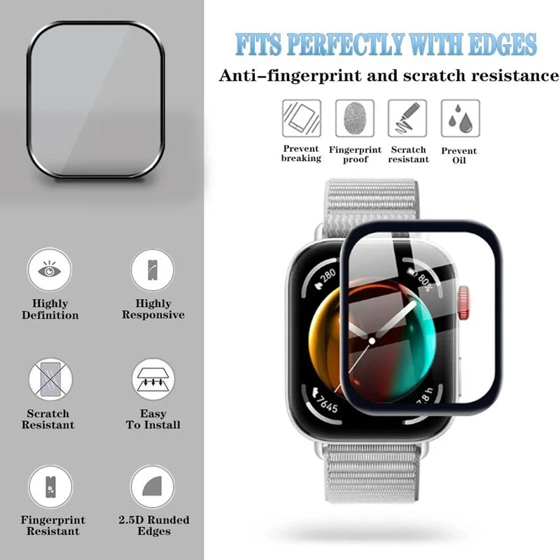 Tempered Glass For Huawei Watch Fit 3 Screen Protector Film For Huawei Fit 3 Replaceable Clear HD Films Accessories