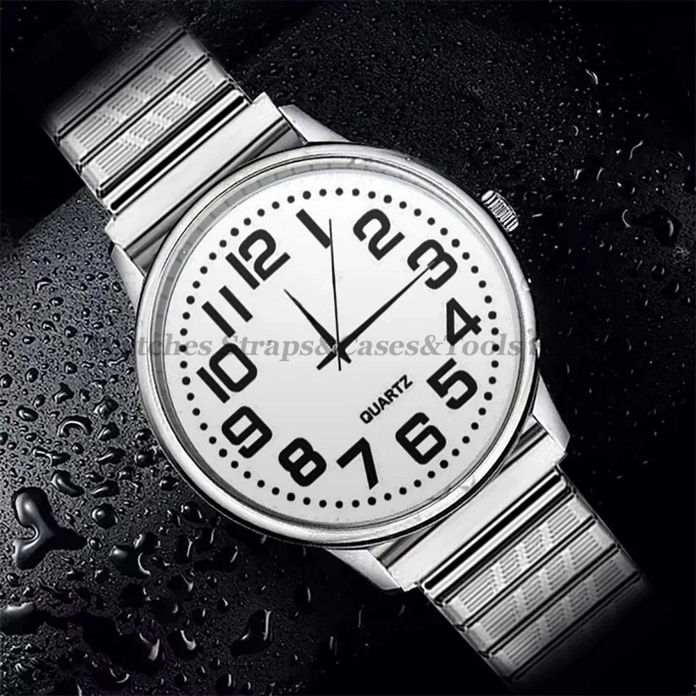 12/14/16/18/20mm Metal Elastic Watch Strap Stretch Expansion Stainless Steel Watch Band Men Women Wristband Accessories Bracelet