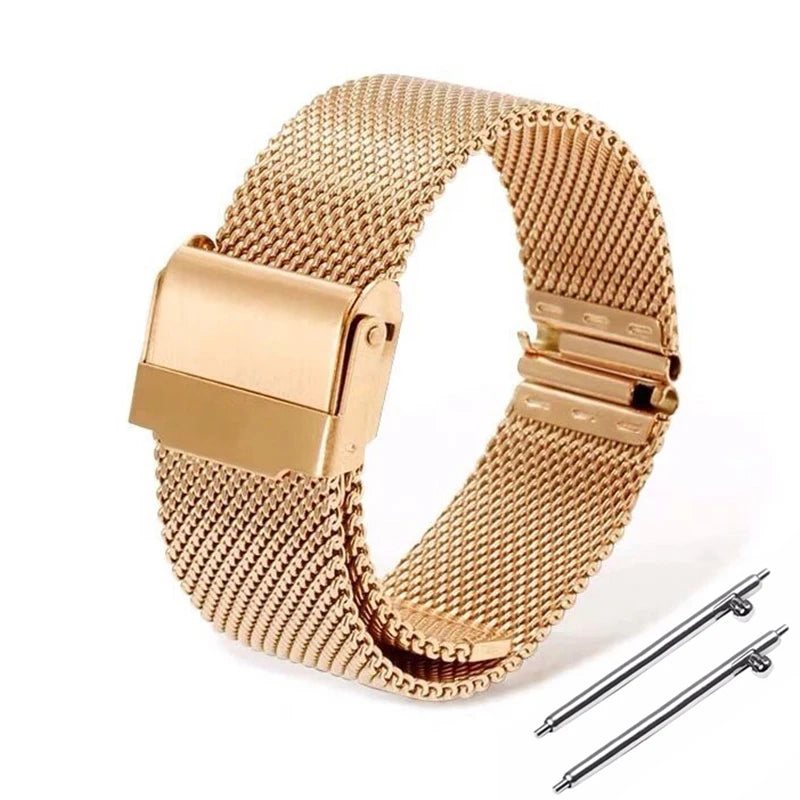 0.6MM Mesh Watch Strap for Seiko for DW Watch Steel Milanese Strap 12 13 14 15 16 17 18 19 20 21 22 24mm Men Women Watch Band