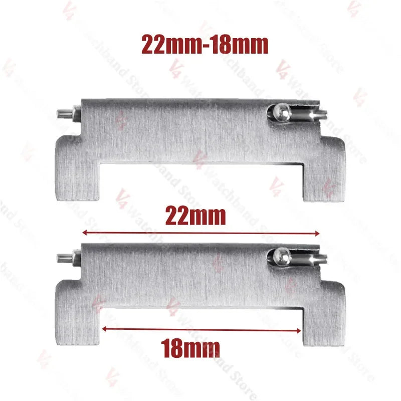 1 Pair Watch Strap Adapter 18mm To 20mm 22mm,20mm To 18/20/22mm,22mm To 22mm Quick Release Pins Connectors Watchband Accessories
