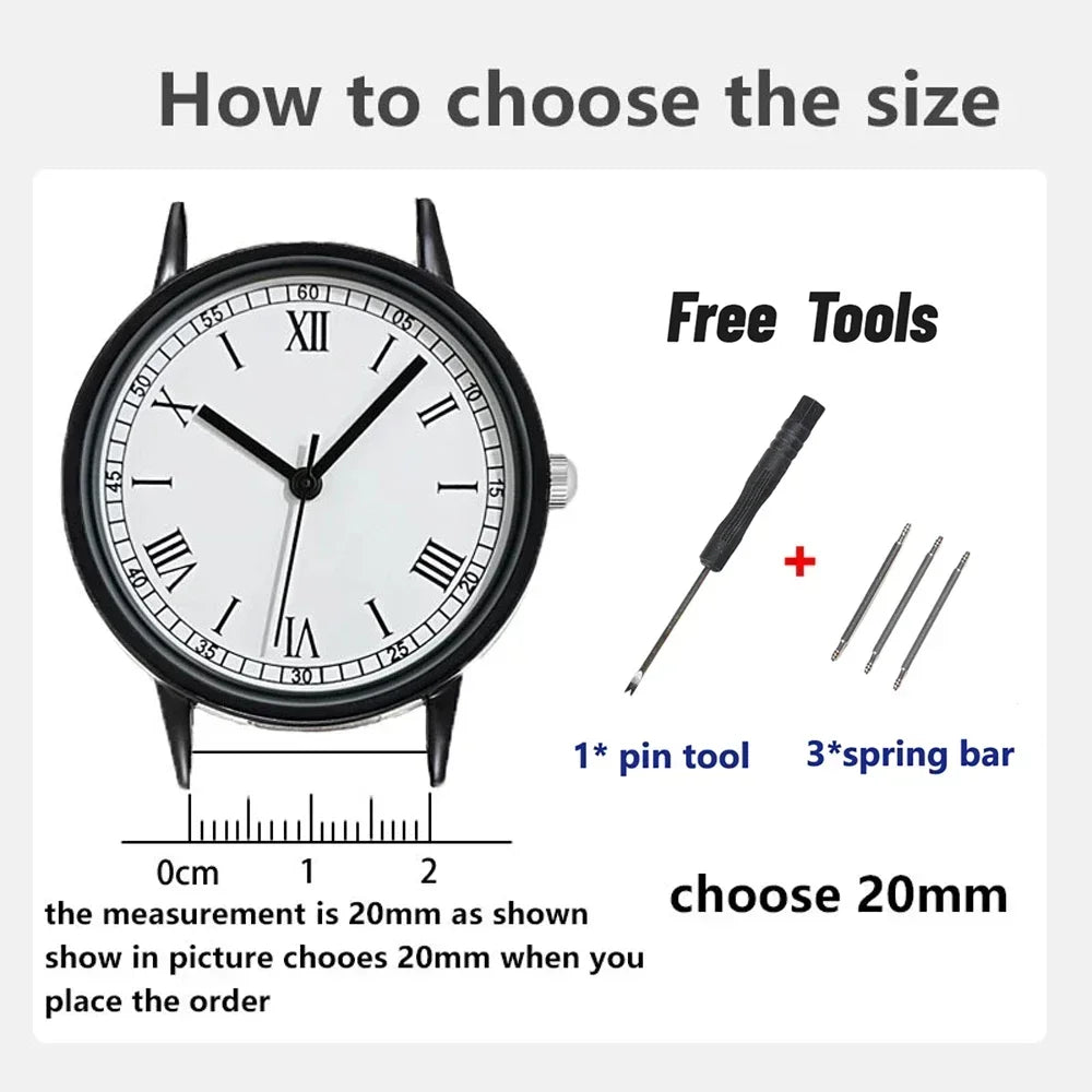 18mm 20mm 22mm Nylon Watchbands 60s French Troops Parachute Bag Elastic Bracelet Man's Universal  Military Seatbelt Reloj Strap