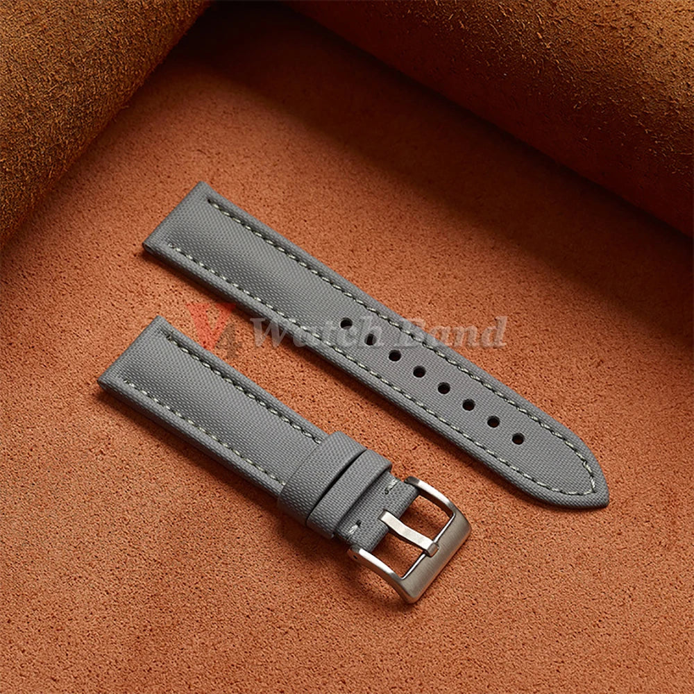 Premium Sailcloth Strap 18mm 19mm 21mm for Omega for Rolex Watch Band Durable Nylon Bracelet 20mm 22mm Quick Release Wristbelt