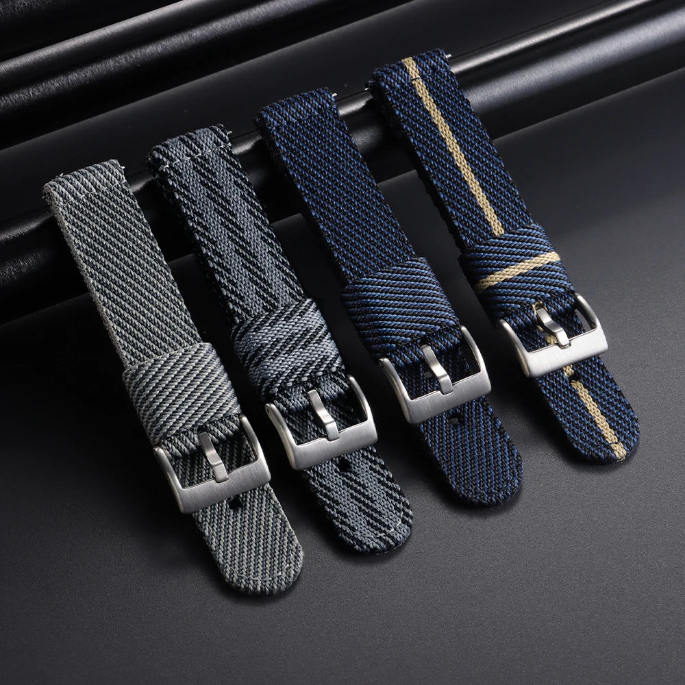 Nylon Strap 20m 22mm for Tudor for Omega Watch Band Woven Canvas Fabric Band for Seiko Men Military Sport Quick Release Bracelet