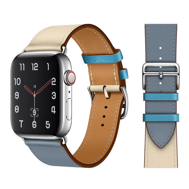Vintage Leather Strap For Apple watch band 44mm 49mm 45mm 42mm 46mm 40mm correa bracelet iWatch series 7 8 6 SE ultra Watchband