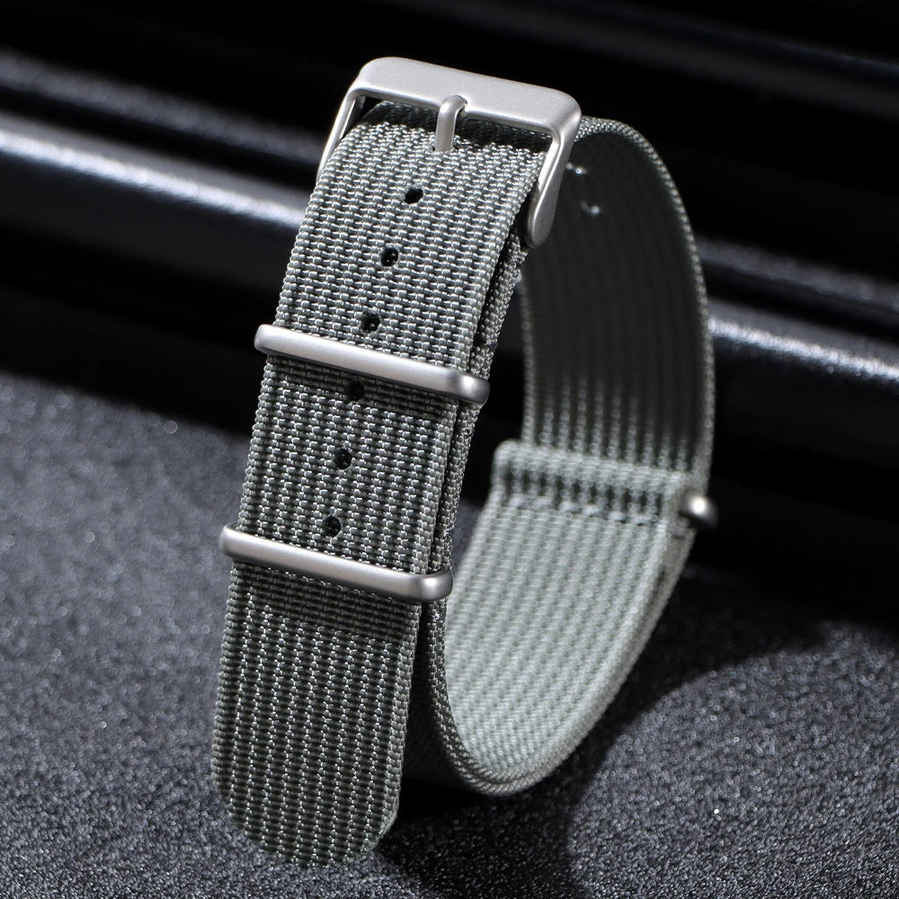 Brown Green Black Band Military Casual Watchband for Seiko Army Sport Bracelet 18mm 20mm 22mm Nylon Watch Strap Replacement Belt