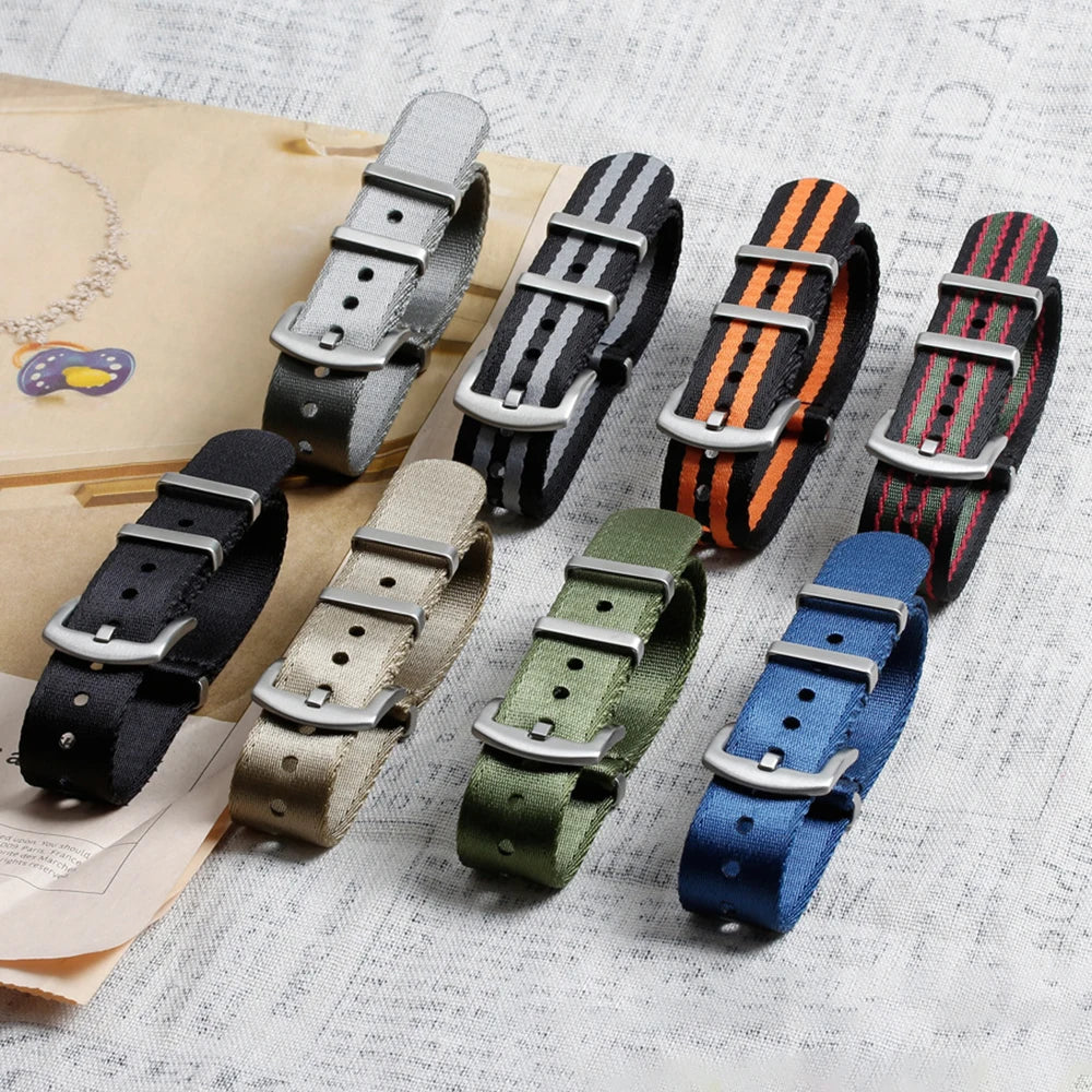 High Density Nylon Watchband for Omega Seamaster Premium Quality Bracelet for Rolex Waterproof Sweat-Proof 20mm 22mm Strap