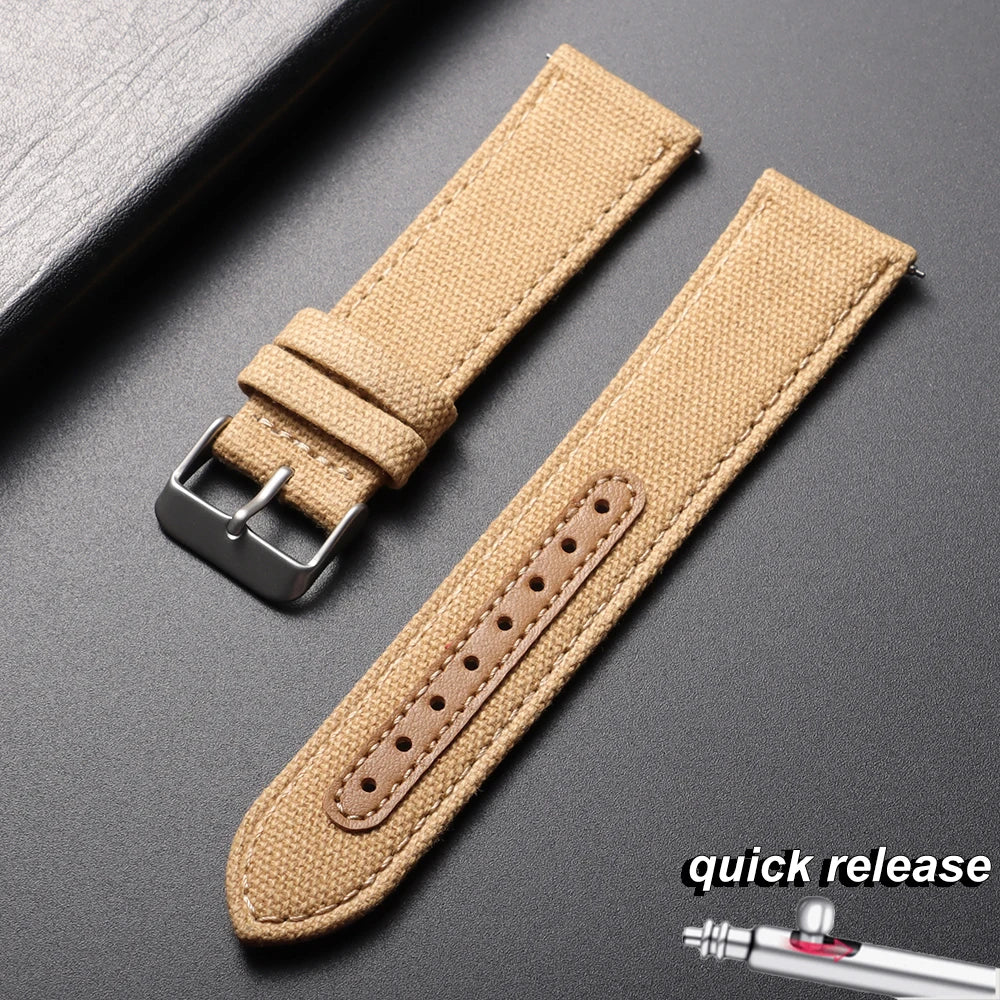 20mm 22mm Nylon Watch Band for Seiko Army Military Canvas Woven Nylon Strap Women Men Sport Watch Bands Quick Release Wristband