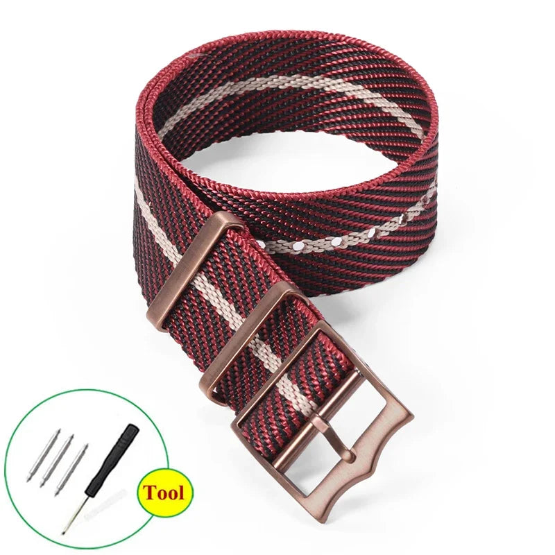 Premium Nylon Watch Band for Rolex for Tudor Army Military Strap for Seiko Fabric Canvas Bracelet Men Sport Wristband 20mm 22mm