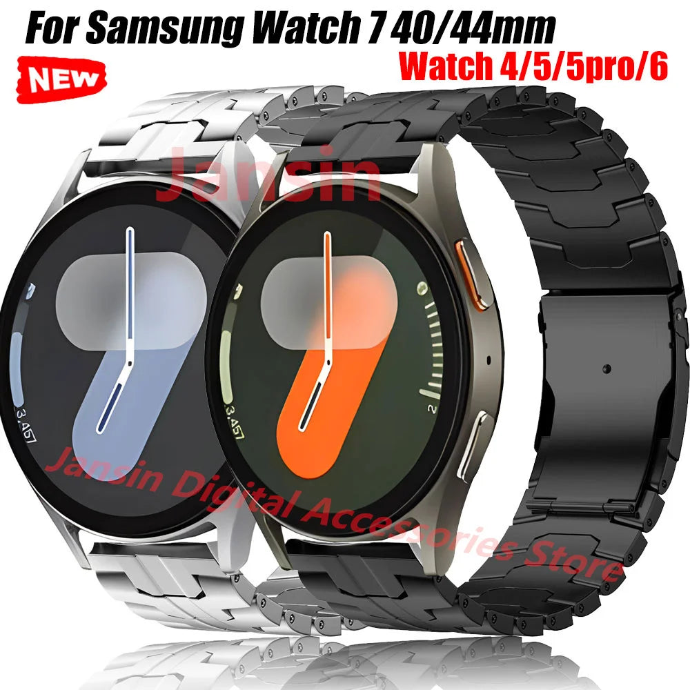 Stainless Steel Band For Samsung Galaxy Watch 7 40 44mm Strap 20mm Bracelet For Samsung Watch 4 5 5pro 6 45/43/47mm Correa