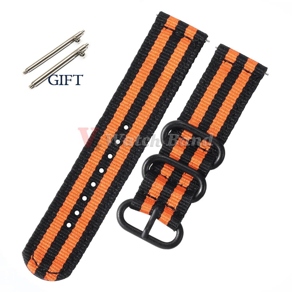 18/20/22/24mm Straps for Tudor Durable Nylon for Omega Canvas Fabric Band for Seiko Men Military Sport Quick Release Bracelet