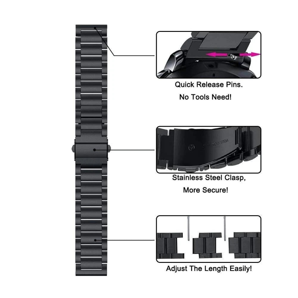 Metal Correa For Redmi Watch 5 Active/Lite Strap Stainless Steel Wristband 22mm Bracelet For Huawei GT5 46mm GT2e Watchband