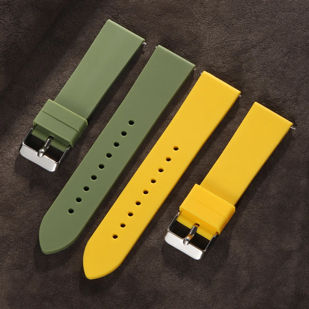 16mm 18mm 20mm 22mm Quick Release Silicone Strap for Samsung Galaxy Watch 3 4 5  for Huawei GT2/GT3 Smart Watch Bracelet