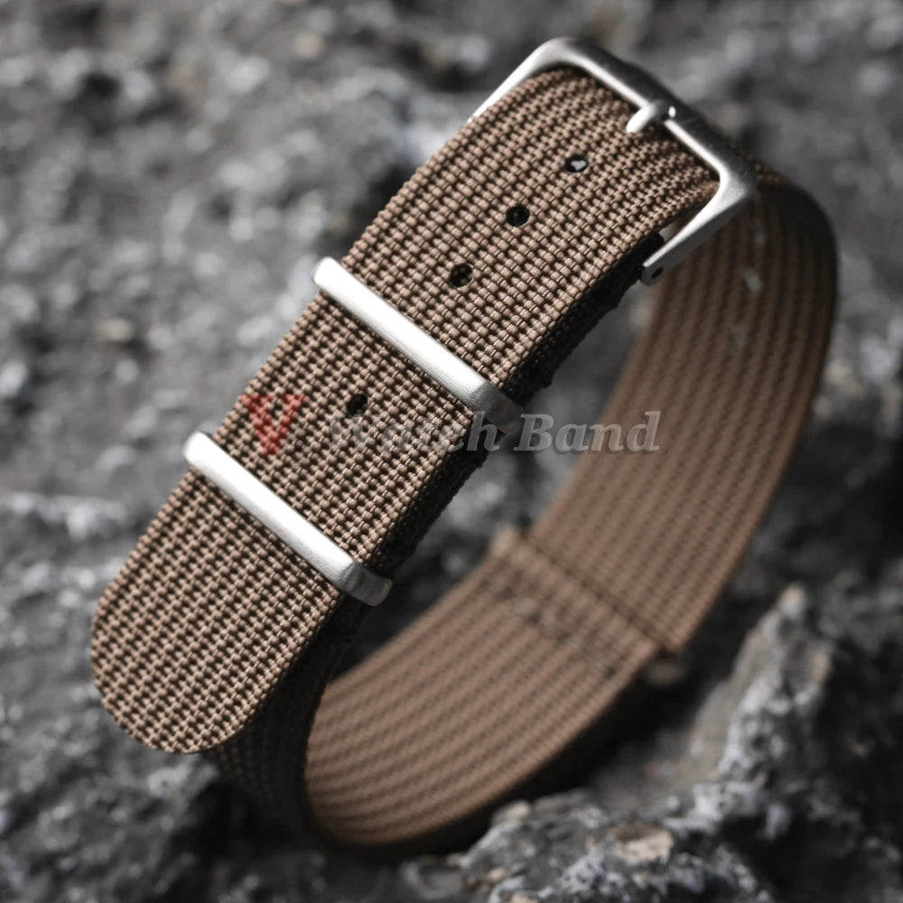 19mm 18mm 20mm 22mm New Ribbed Nylon Watchband Nylon Strap for Seiko Watches Accessories for Omega Military Watch Band Bracelets