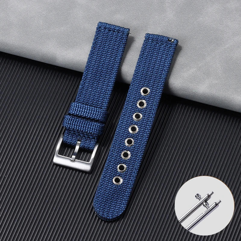Quick Release Nylon Strap 20 22mm for Tudor for Omega Watch Band Woven Canvas Fabric Band for Seiko Men Military Sport Bracelet