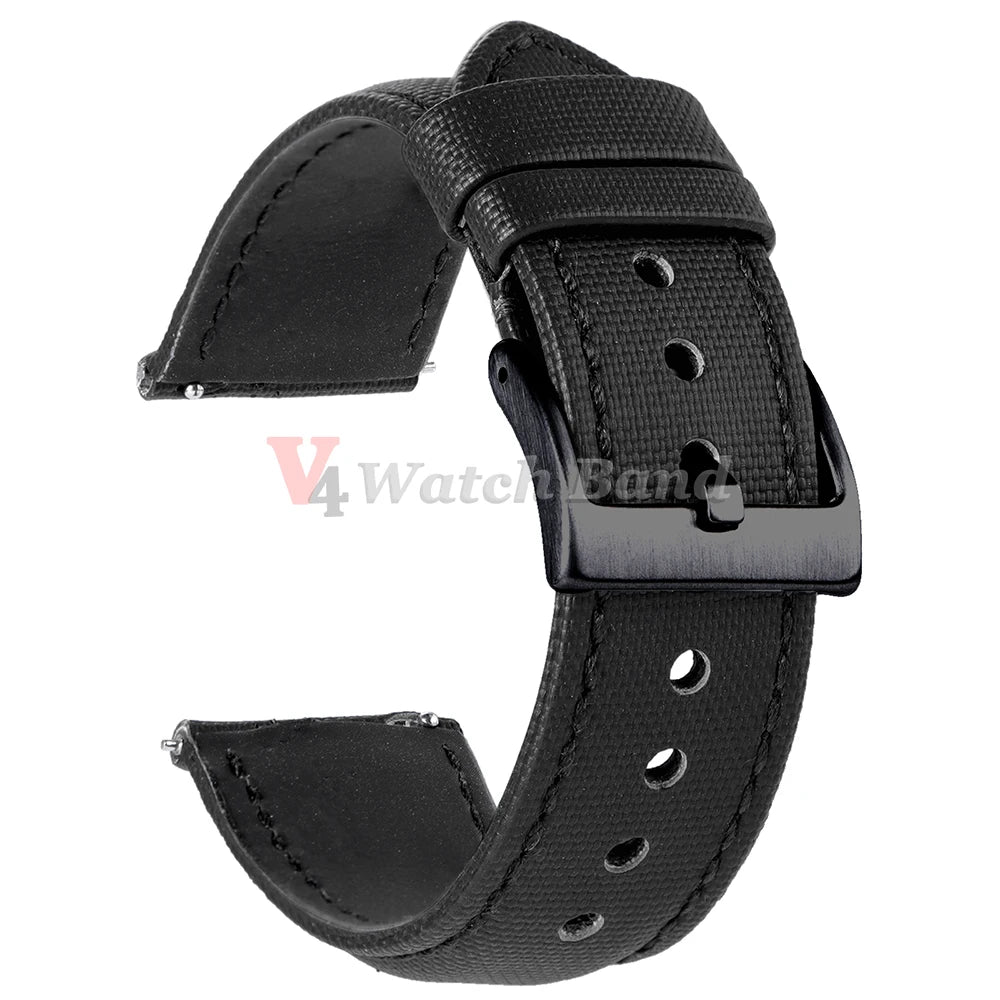 20mm 22mm Nylon Quick Release Waterproof Watch Bands Sailcloth Straps for Omega for Blancpain for Seiko Divers Watches Men Women