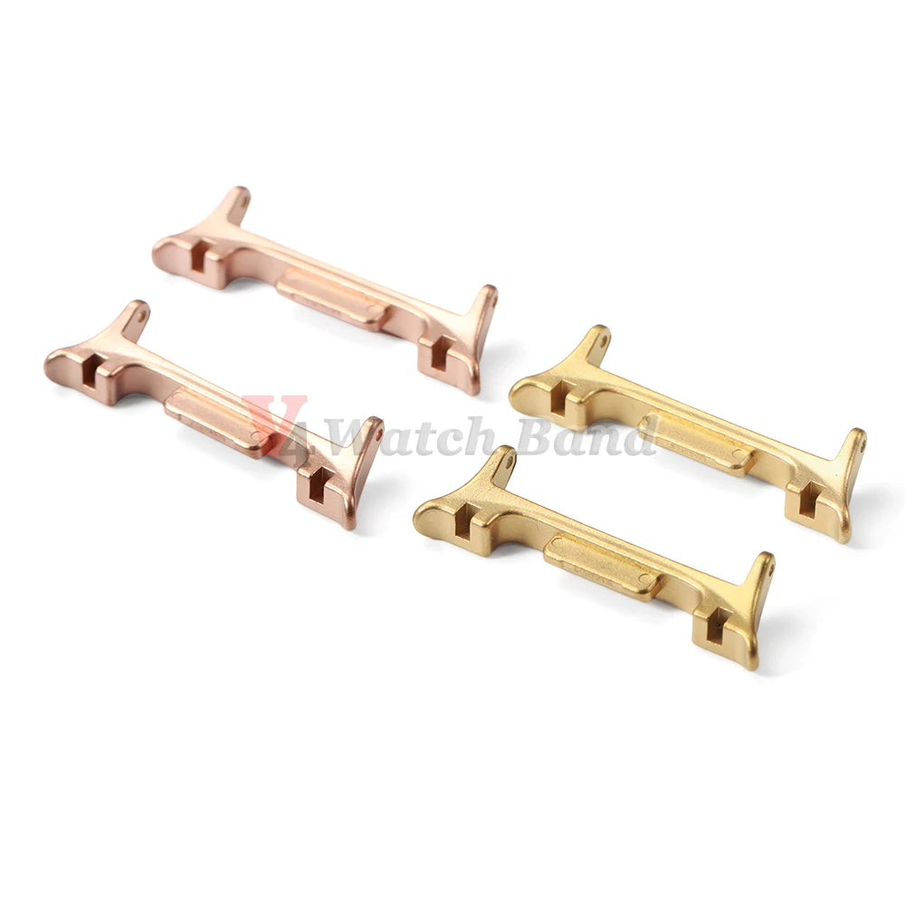 1Pair Watchband Connectors for Samsung Galaxy Watch 8 Ultra Metal Adapters Stainless Steel Bracelets Link Attachment Replacement