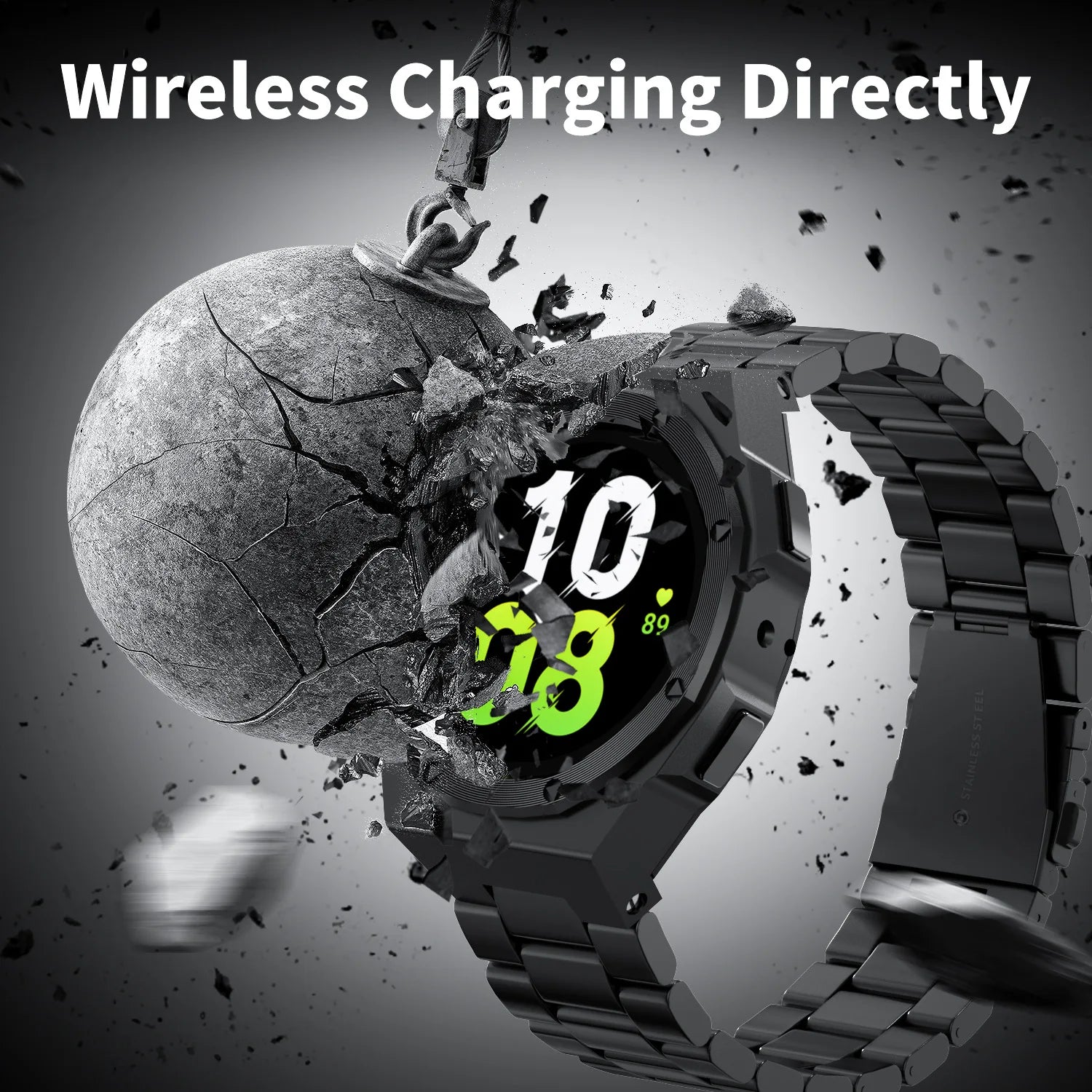 Mod Kits Case For Samsung galaxy watch 5 44mm 5pro 45mm Stainless Steel Strap Metal Cover Frame Galaxy watch 4 44mm Accessories