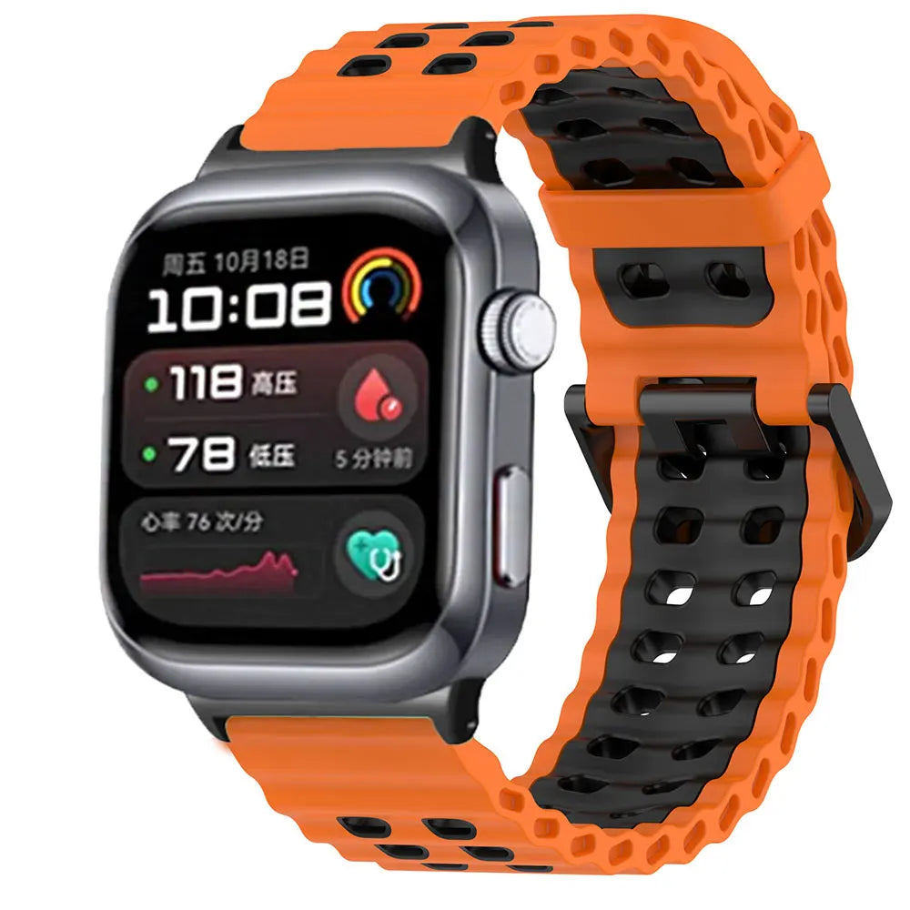 For Huawei Watch D2 Strap Silicone Wristband Accessories Correa For Huawei Watch D2 Smartwatch Bracelet Metal Connector Band