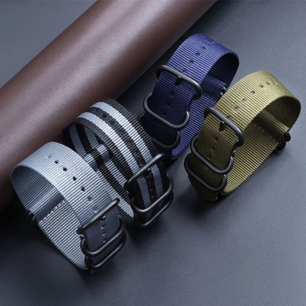 18mm 20mm 22mm Strap for Seiko High Quality Nylon Watch Band Army Sport Bracelet Replacement for Omega Military Casual Watchband