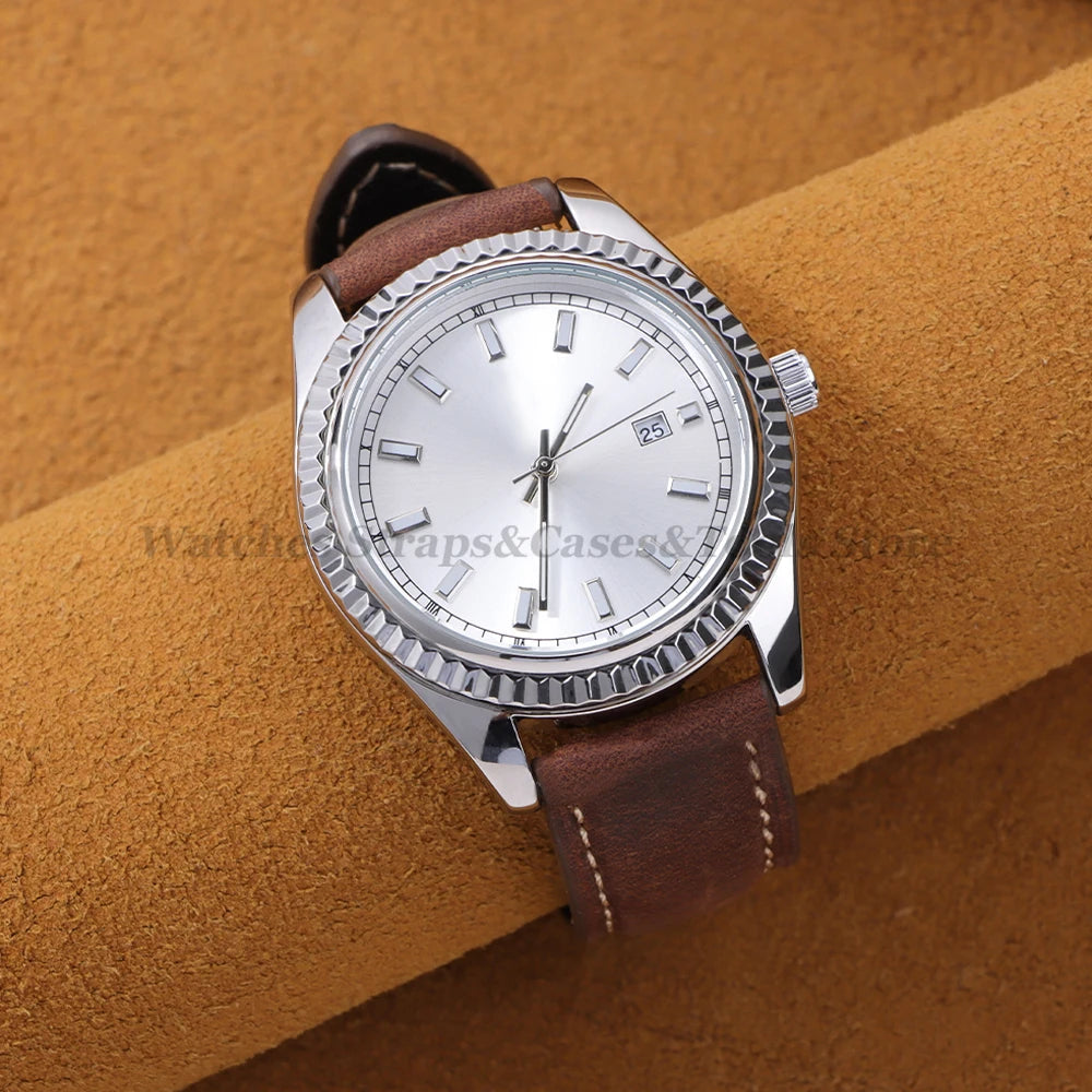 Cowhide Leather Watch Strap 14/16/18/24/22/20mm for Samsung Galaxy Watch7/6/5 Band for Xiaomi Redmi Watch Quick Release Bracelet