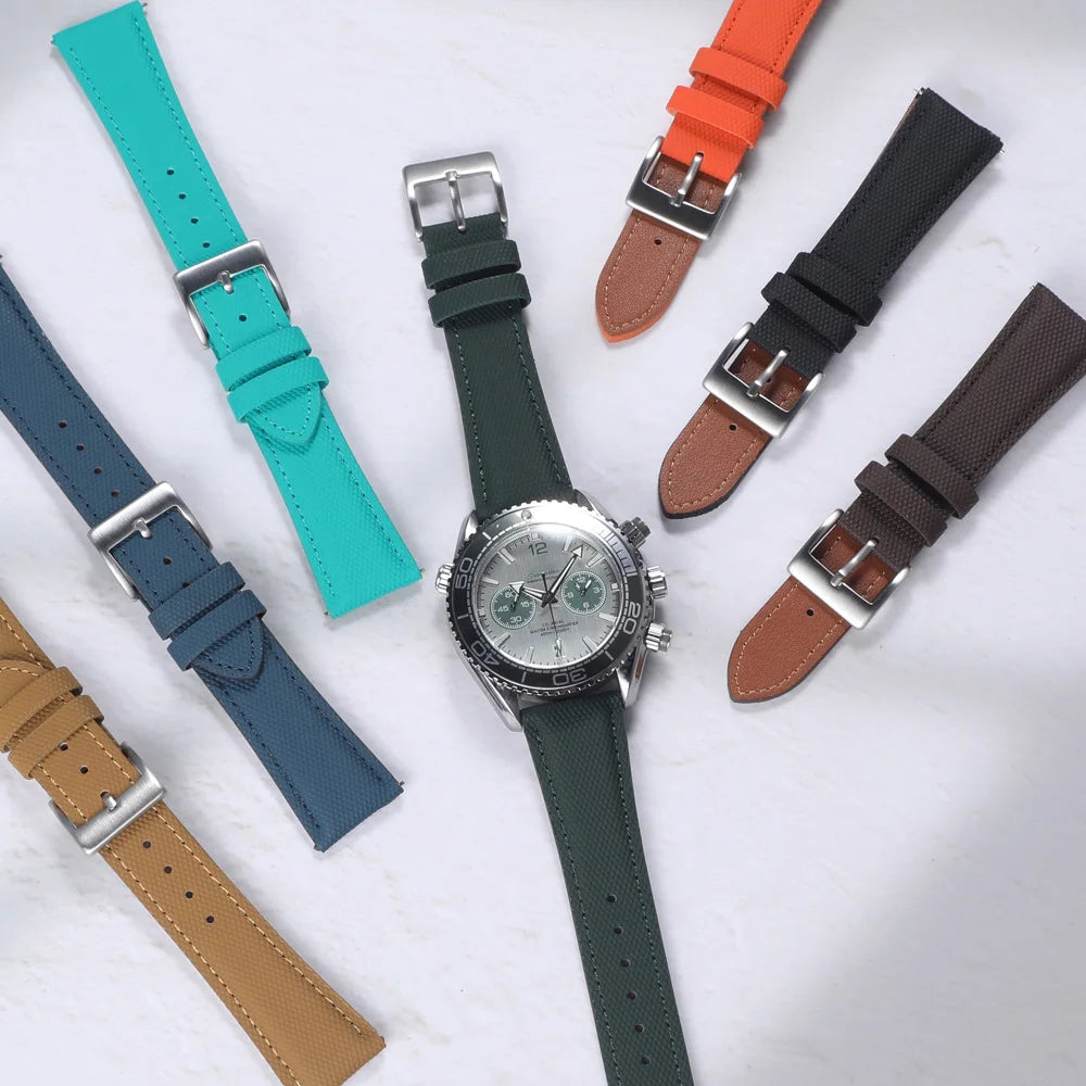 20mm 22mm Universal Nylon Watchband Sailcloth Watch Strap for Omega Sports Wrist Bands Belt for Men Women Accessories