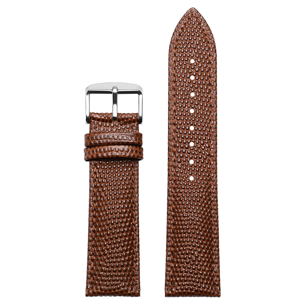 Cowhide Watch Strap Men Bracelets 14mm 15mm 16mm 18mm 19mm 20mm 21mm 22mm Lizard Pattern Leather Watch Band For Seiko For Omega