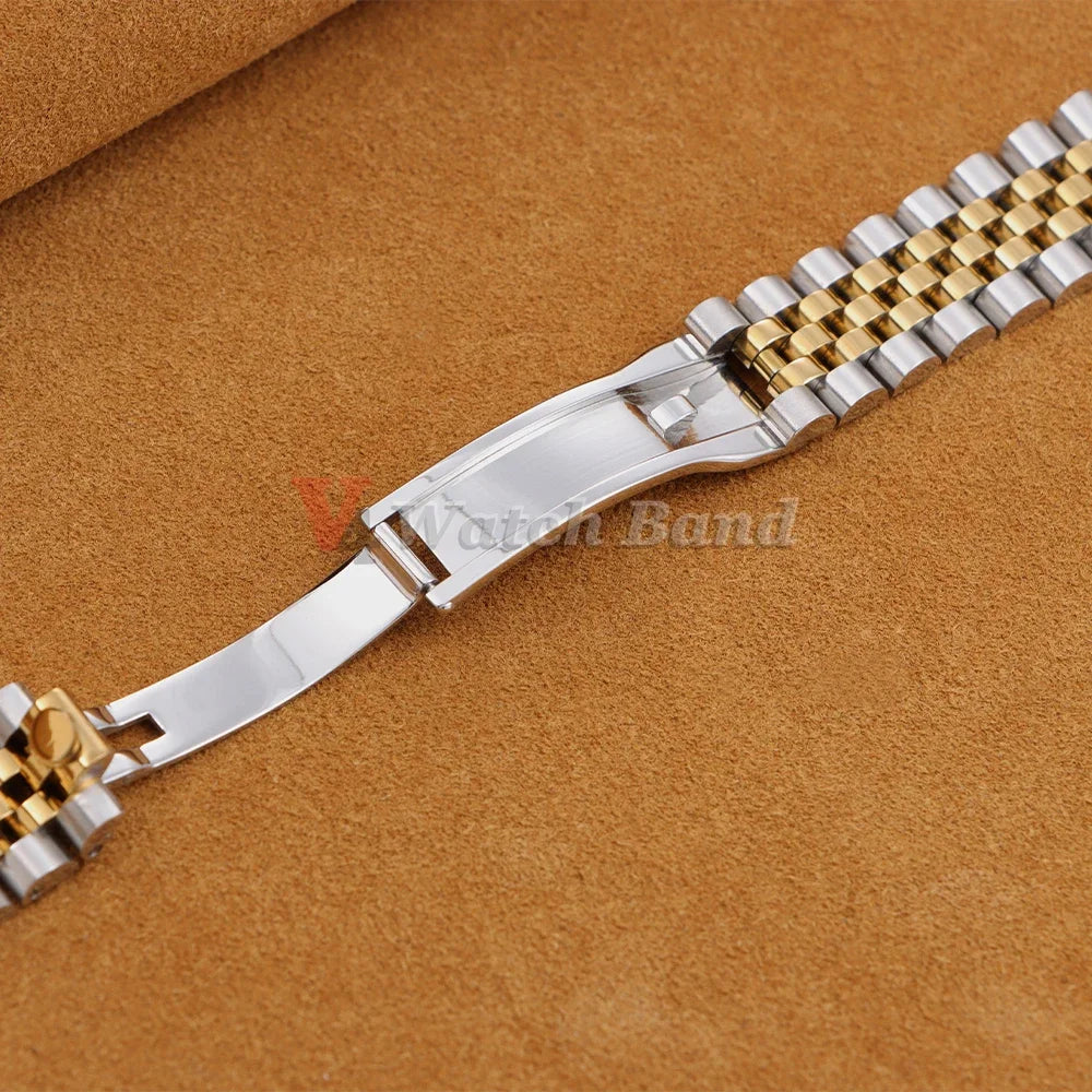 Watchband for Rolex Sub GMT Yacht Daytona 13mm 17mm 20mm 21mm Strap for Jubilee Luxury Watch Chain Parts Replacement Accessories