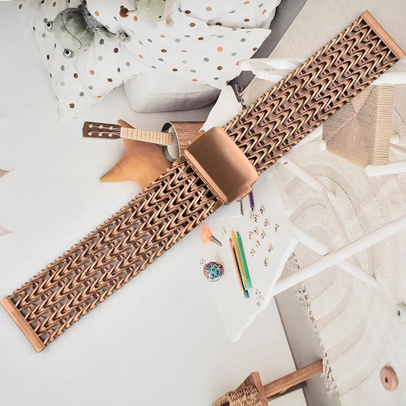 Milanese Loop Band For Samsung Watch8 40 44mm/8Classic Strap Metal Magnetic Correa For Samsung Galaxy Watch Ultra 1 2 47mm Bands