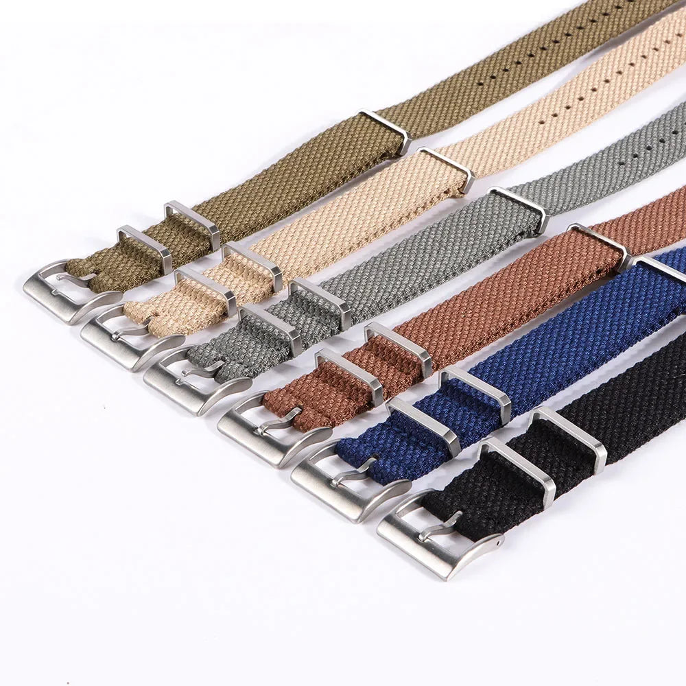 Cotton Nylon Strap for Seiko Braid Wristband 20/22mm Soft Watchband Military Sport Bracelet for Omega Seamaster 007 for Citizen
