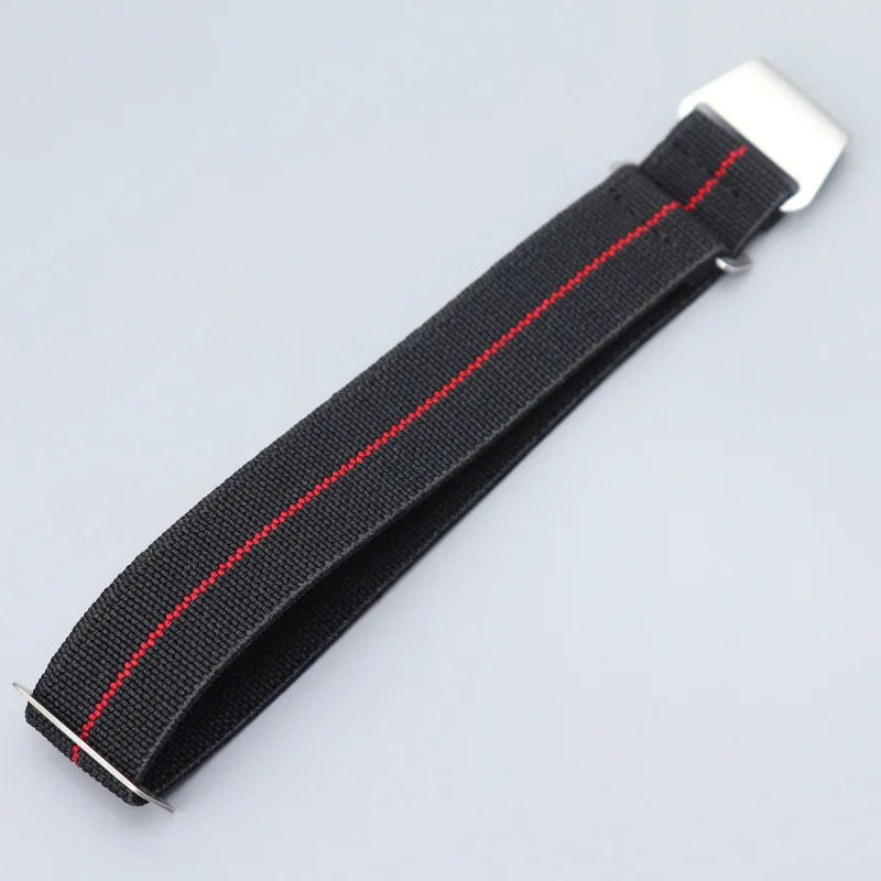Elastic Nylon Band for Seiko for Rolex for OEMGA for Tudor Watch Sport Bracelet Parachute Watch Strap18mm 20mm 22mm Width