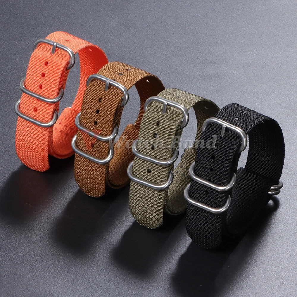 High Quality Durable Nylon Watch Band for Omega 20 22 24 18mm Strap for Seiko Military Casual Belts Army Sport Bracelet Replace