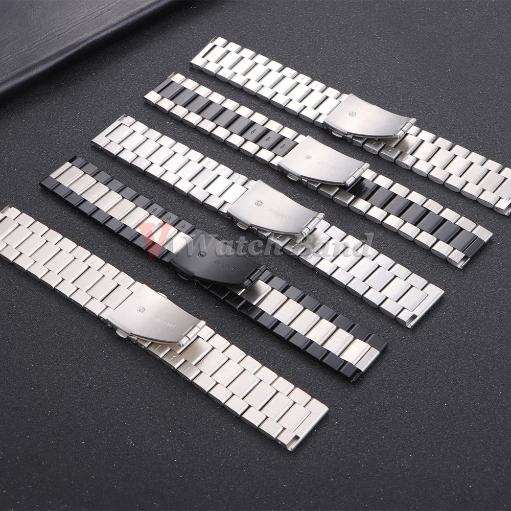 22mm 20mm Watch Band For Samsung Galaxy Watch 7/6/5/4/3 40mm 44mm S3 Active2 Huawei Watch GT4 GT3 Gt2e Stainless Steel Band
