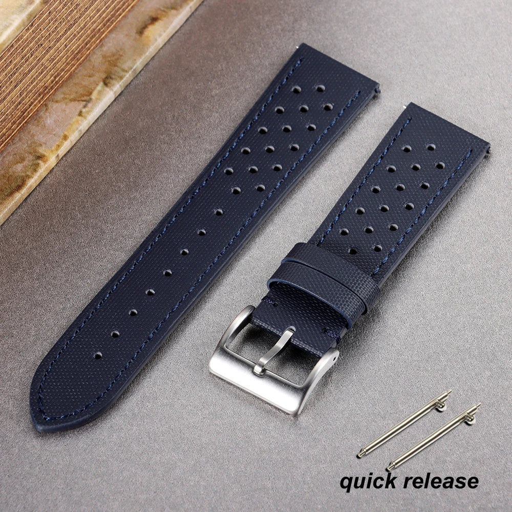 Waterproof Sailcloth Watch Strap for Rolex Two-Sided Nylon Watchband for Omega 18mm 20mm 22mm Quick Release Sport Wristband Belt