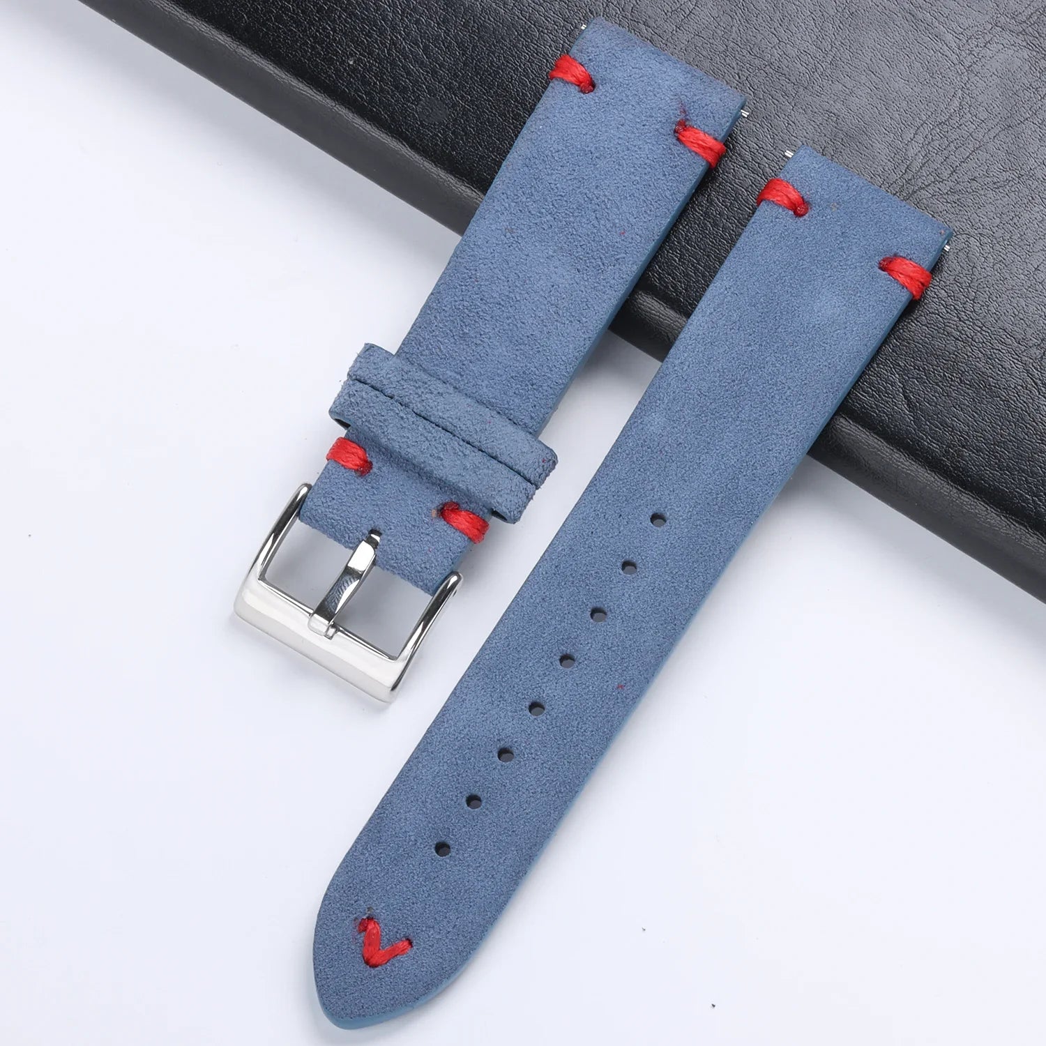 Suede Genuine Leather Watchband for Seiko Quick Release Watchband Accessories Vintage Handmade  High Quality  Strap 18 20mm 22mm