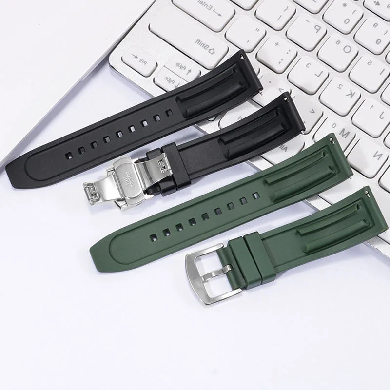 Quick Release Rubber Watch Strap for Omega Replace Bracelet for Tissot for Citizen for Seiko20mm 22mm 24mm Premium Silicone Band