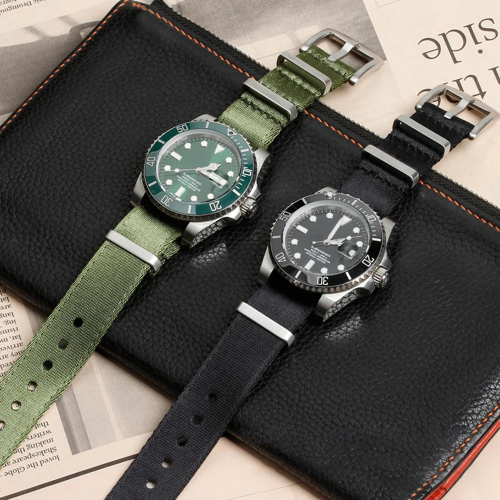 High Density Nylon Watchband for Omega Seamaster Premium Quality Bracelet for Rolex Waterproof Sweat-Proof 20mm 22mm Strap