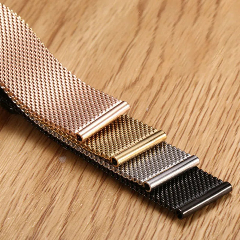 0.6MM Mesh Watch Strap for Seiko for DW Watch Steel Milanese Strap 12 13 14 15 16 17 18 19 20 21 22 24mm Men Women Watch Band