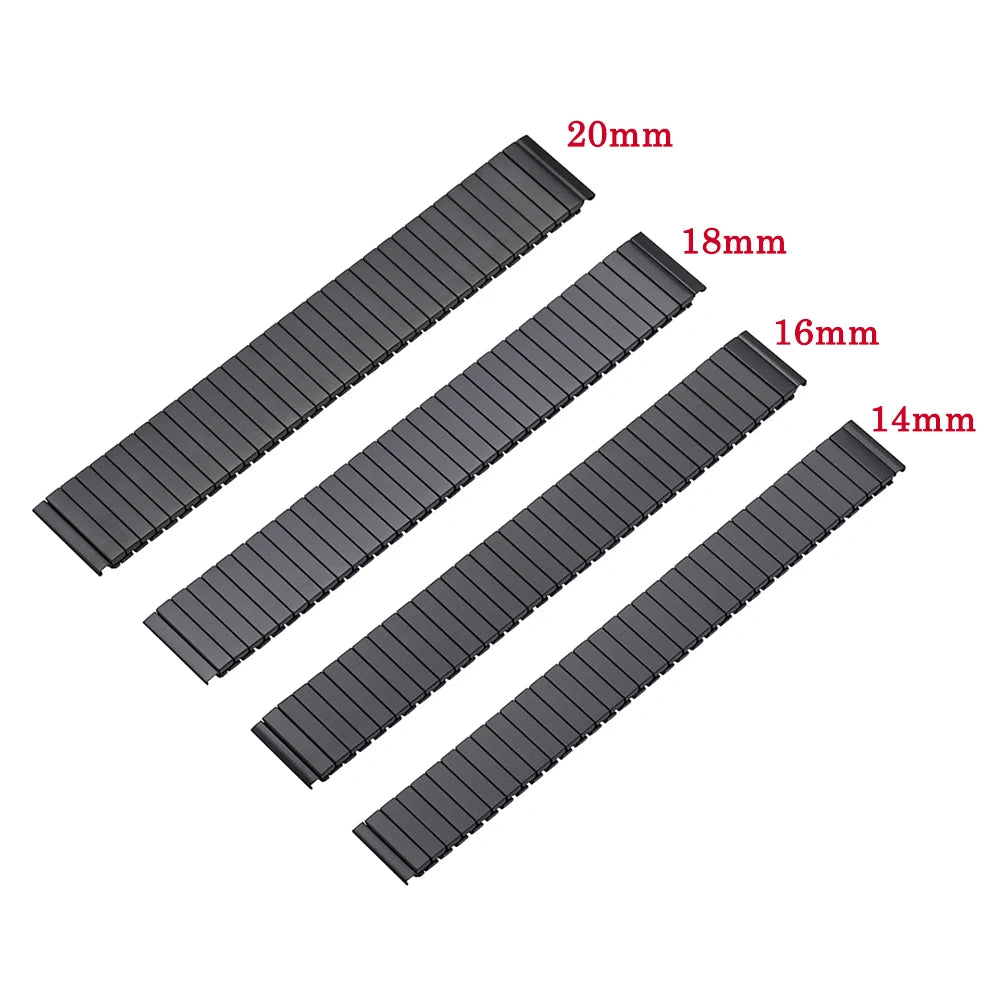Metal Stainless Steel Elastic Stretch Watchband Expansion Strap for Huawei Watch GT2/3 Bracelet Accessories 14 16 18 20mm 22mm