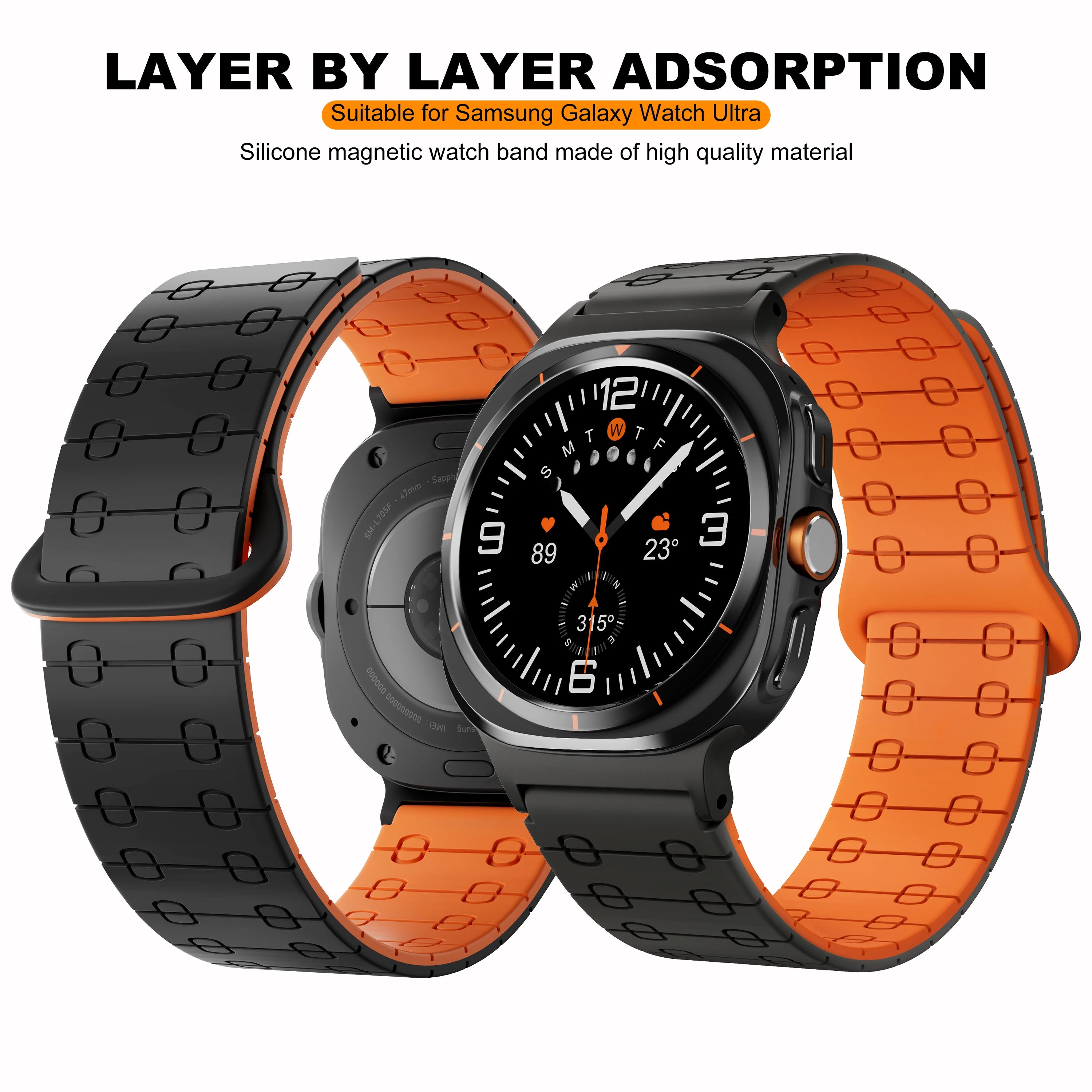 Magnetic Strap For Samsung Galaxy Watch Ultra 47mm Band Accessories Correa For Samsung Watch Ultra Bracelet Sport Wristband