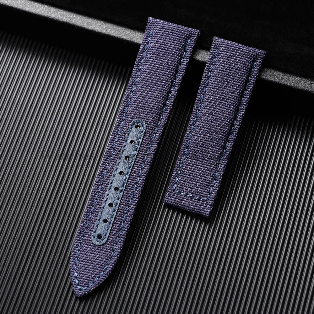 20mm 22mm Nylon Canvas Watch Band For Omega Seamaster 300 Watch Strap Folding Buckle Men Women Sport Waterproof Leather Bracelet
