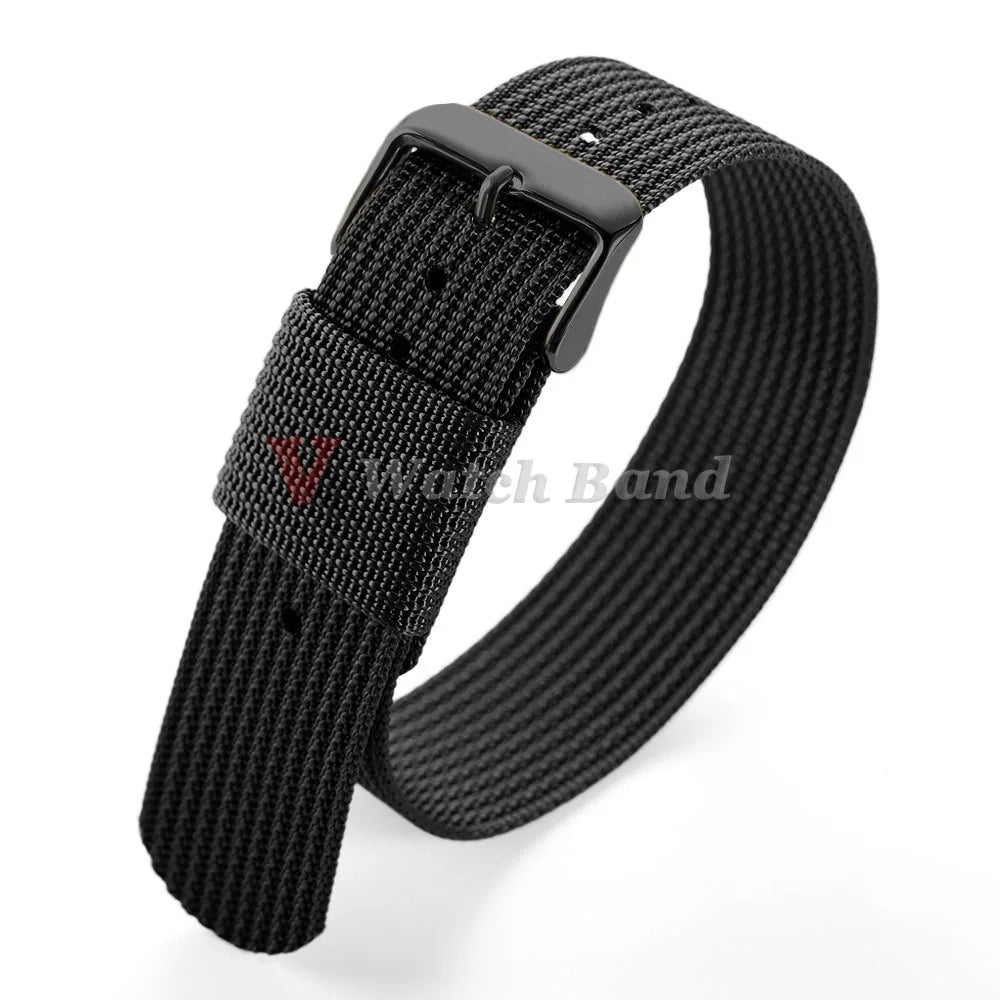 For Army Military Watch Band 18mm 20mm 22mm Ribbed Nylon Watch Strap for Swatch for Omega for Rolex for Seiko for Moonswatch