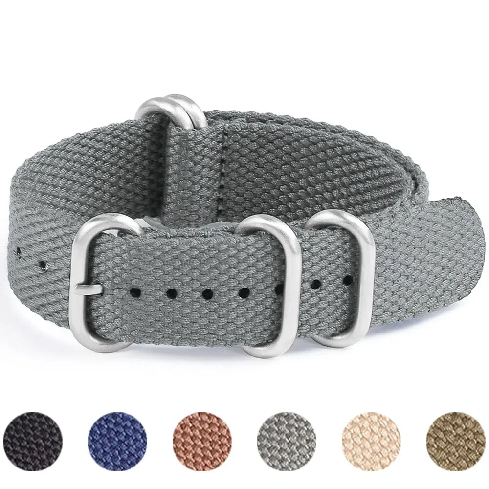 Cotton Nylon Strap for Seiko Braid Wristband 20/22mm Soft Watchband Military Sport Bracelet for Omega Seamaster 007 for Citizen