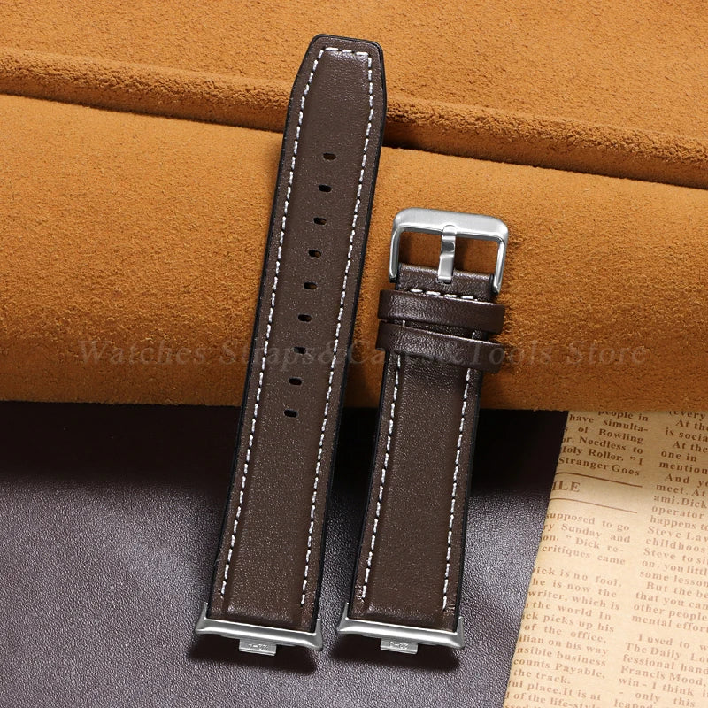 Leather Watch Bracelet for Redmi Watch 4 Wrist Strap for Xiaomi Mi band 8 pro Watchband for Smart Watch Sports Strap Accessoeies