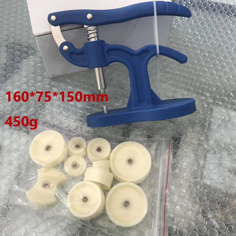 Watch Repair Tool Kit for Watchmaker 12pcsWatch Back Press Tool Set Nylon Prevent Slip Fitting Dies Nylon Watch Case Closer