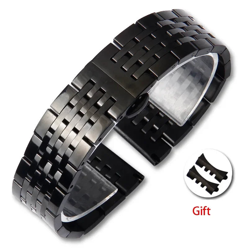 12/14/16/18/19/20/22/24mm Wristband Stainless Steel Strap for Tissot for Citizen for Longines for Seiko Watch Band Accessories