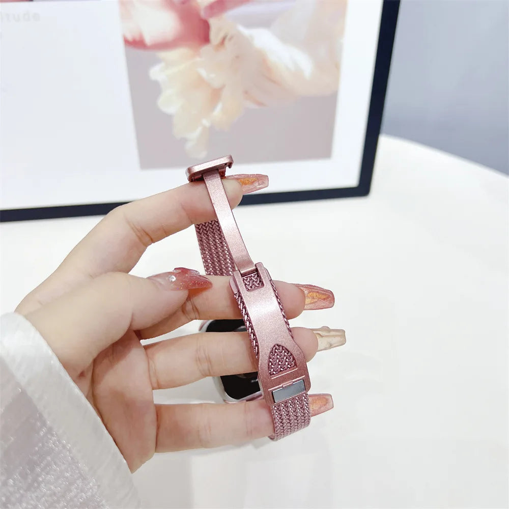 Stainless Steel Magnetic Band For Huawei Watch Fit 3 Strap Women Slim Bracelet For Huawei Fit 3 Metal Replaceable Watchband