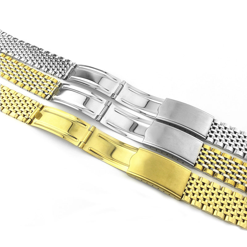 18mm 19mm 20mm Metal Strap for Omega for Seamaster Nine Beads Watchband Stainless Steel Bracelet Wristband Watch Accessories