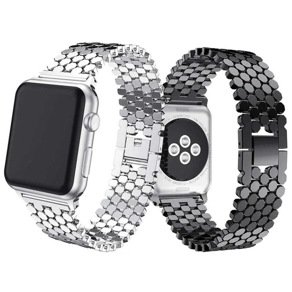 Metal Strap For Apple Watch Ultra 2 49mm 9 8 7 45mm 41mm Stainless Steel Smart Watch Wristband For iWatch 6 se 44mm 42mm 40 38mm