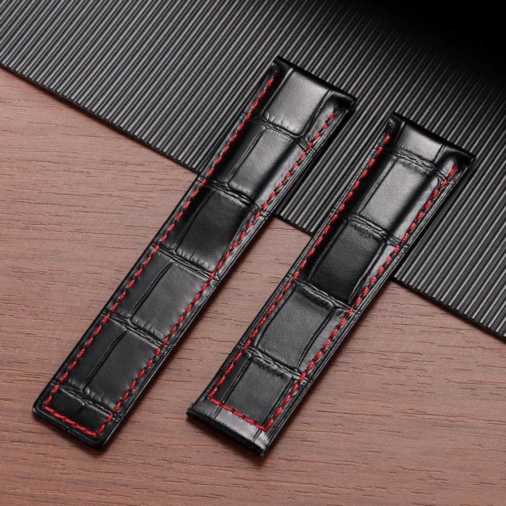 20mm 22mm 24mm Cowhide Watch Strap for Breitling Strap Waterproof Bracelet for Breitling Men Wristband Genuine Leather Watchband