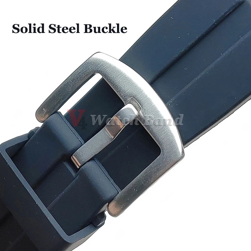 XXL Extended Length Big Size Wrist Strap 14+9cm for omega Watch Band for Rolex Waterproof Rubber Bracelet for Seiko 20mm 22mm